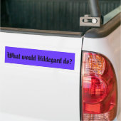 Wat zou Hildegard doen? Bumpersticker (Op Truck)
