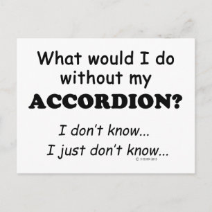 Wat zou ik doen, Accordion Briefkaart