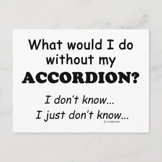 Wat zou ik doen, Accordion Briefkaart (Voorkant)