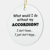 Wat zou ik doen, Accordion Keramisch Ornament (Links)