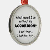 Wat zou ik doen, Accordion Metalen Ornament (Rechts)