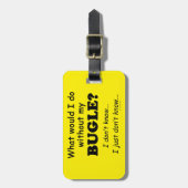Wat zou ik doen? bagagelabel (Voorkant verticaal)