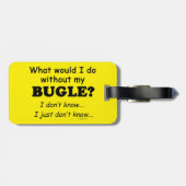 Wat zou ik doen? bagagelabel (Achterkant horizontaal)