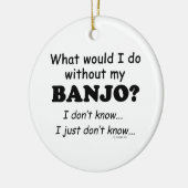 Wat zou ik doen, Banjo Keramisch Ornament (Links)