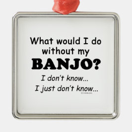 Wat zou ik doen, Banjo Metalen Ornament