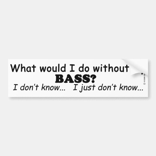 Wat zou ik doen? bumpersticker (Voorkant)