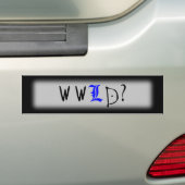 Wat zou ik doen? bumpersticker (Op auto)