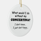 Wat zou ik doen, Concertina Keramisch Ornament (Rechts)