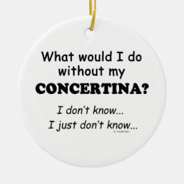 Wat zou ik doen, Concertina Keramisch Ornament