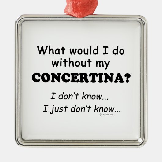 Wat zou ik doen, Concertina Metalen Ornament (Voorkant)