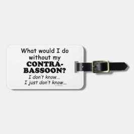 Wat zou ik doen, Contrabasson Bagagelabel