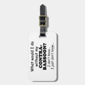 Wat zou ik doen, Contrabasson Bagagelabel (Voorkant verticaal)