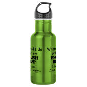 Wat zou ik doen, Engelse Horn Waterfles (Voorkant)