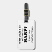 Wat zou ik doen, Harp Bagagelabel (Voorkant verticaal)