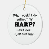 Wat zou ik doen, Harp Keramisch Ornament (Links)