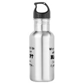 Wat zou ik doen, Harp Waterfles (Achterkant)