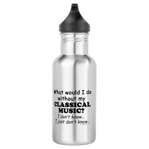 Wat zou ik doen, klassieke muziek waterfles
