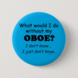 Wat zou ik doen, Oboe Ronde Button 5,7 Cm