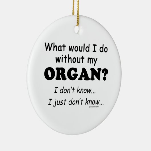 Wat zou ik doen, Organ Keramisch Ornament (Rechts)