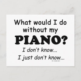 Wat zou ik doen, Piano Briefkaart