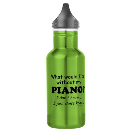 Wat zou ik doen, Piano Waterfles (Links)