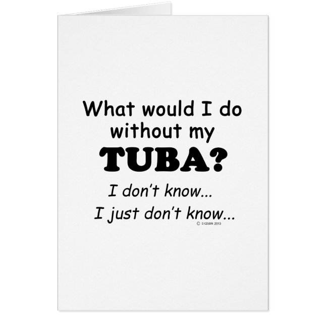Wat zou ik doen, Tuba (Voorkant)