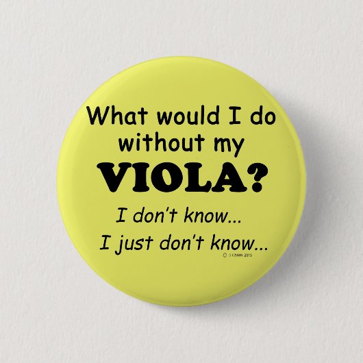 Wat zou ik doen, Viola Ronde Button 5,7 Cm (Voorkant)