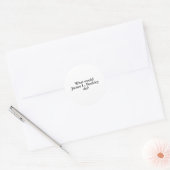 wat zou james l buckley doen ? ronde sticker (Envelop)