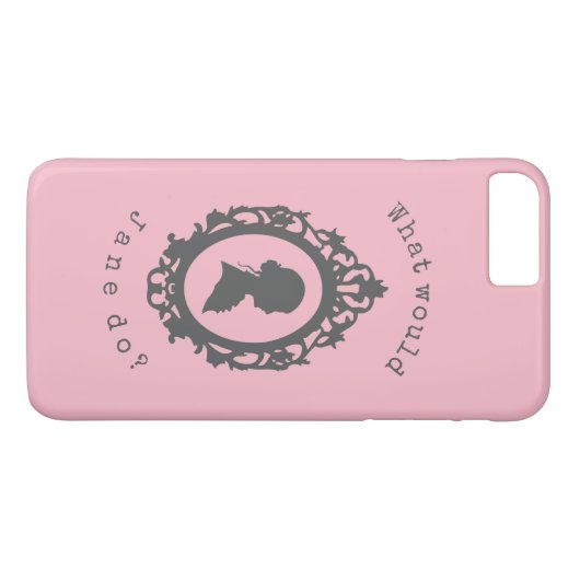 Wat zou Jane doen? Jane Austen Case-Mate iPhone Case (Achterkant (Horizontaal))