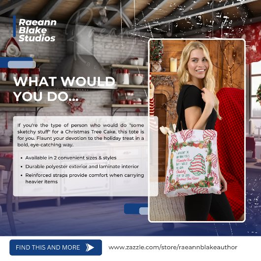 Wat zou je doen voor een kerstboom taart Tas