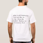 wat zou je moeten doen ? t-shirt (Achterkant)