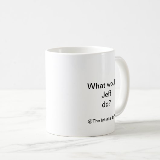 Wat zou Jeff doen? Koffiemok (Voorkant rechts)