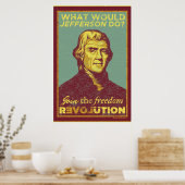 Wat zou Jefferson doen? Poster (Keuken)