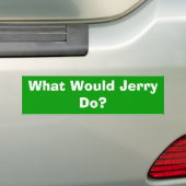 Wat zou Jerry doen? Bumpersticker (Op auto)