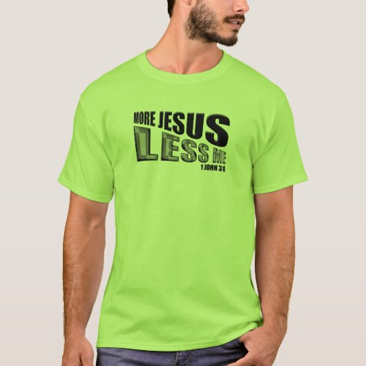 WAT ZOU JESUS DOEN, 1 JOHN 4:17, 3:6 T-SHIRT (Voorkant)