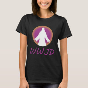 Wat zou Jesus doen citeren Gezegde WWJD Christelij T-shirt