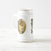Wat zou Jezus beer Stein breken? Bierpul (Voorkant links)