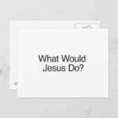 Wat zou Jezus doen? Briefkaart (Voorkant / Achterkant)
