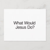 Wat zou Jezus doen? Briefkaart (Voorkant)