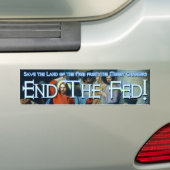 Wat zou Jezus doen? Hij zou de Fed beëindigen Bumpersticker (Op auto)