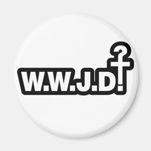 Wat zou Jezus doen? Magneet (Voorkant)