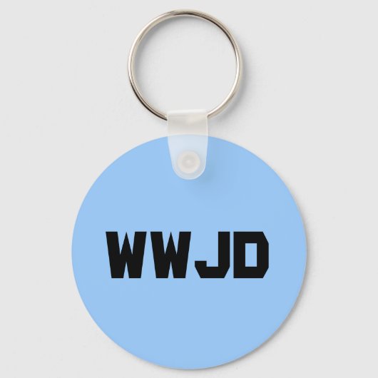 Wat zou Jezus doen? Sleutelhanger (Voorkant)