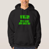 Wat zou John Rambo doen? Hoodie (Voorkant)