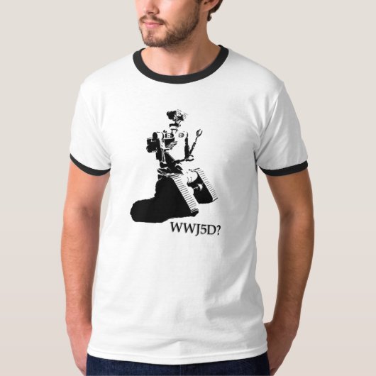 Wat zou Johnny 5 doen? T-shirt (Voorkant)