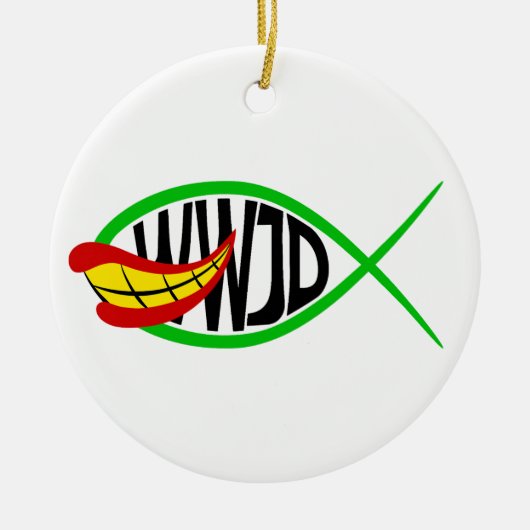 Wat zou Joker doen? Keramisch Ornament (Voorkant)