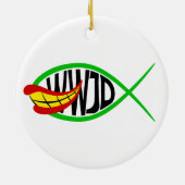 Wat zou Joker doen? Keramisch Ornament (Achterkant)