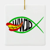 Wat zou Joker doen? Keramisch Ornament (Achterkant)