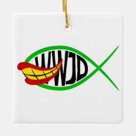 Wat zou Joker doen? Keramisch Ornament