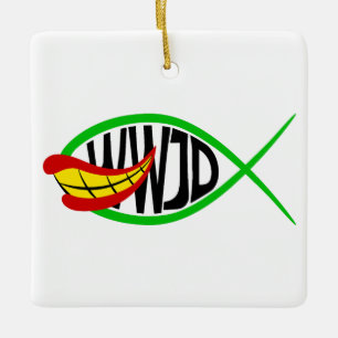 Wat zou Joker doen? Keramisch Ornament