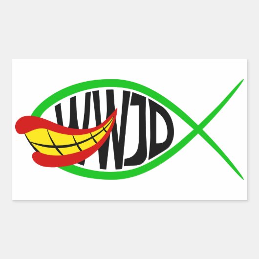 Wat zou Joker doen? Rechthoekige Sticker (Voorkant)